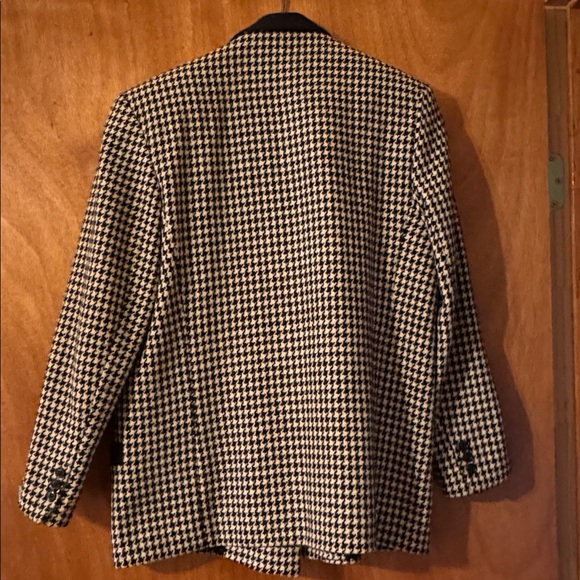 Vintage Classic Houndstooth Women's Blazer (mlb/rmt) - Picture 7 of 10